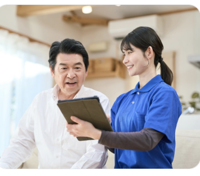 Family and caregiver support in a home setting